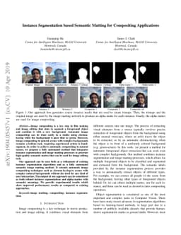 Instance Segmentation based Semantic Matting for Compositing
  Applications