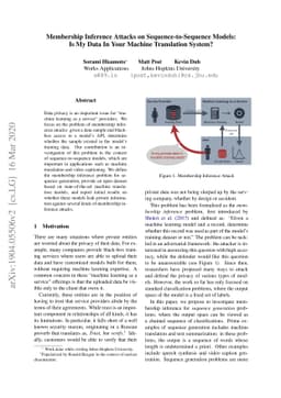 Membership Inference Attacks on Sequence-to-Sequence Models: Is My Data
  In Your Machine Translation System?