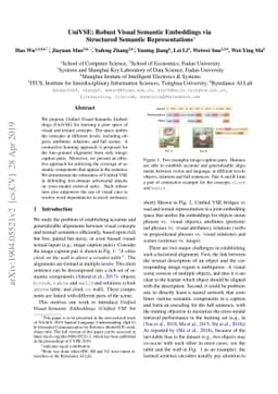 UniVSE: Robust Visual Semantic Embeddings via Structured Semantic
  Representations