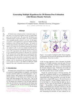 Generating Multiple Hypotheses for 3D Human Pose Estimation with Mixture
  Density Network