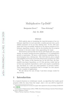 Multiplicative Up-Drift