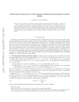 Community detection in the sparse hypergraph stochastic block model