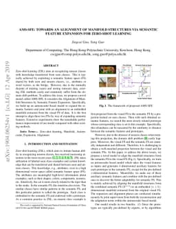AMS-SFE: Towards an Alignment of Manifold Structures via Semantic
  Feature Expansion for Zero-shot Learning