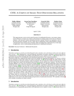 CITE: A Corpus of Image-Text Discourse Relations