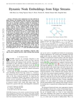 Dynamic Node Embeddings from Edge Streams