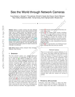 See the World through Network Cameras