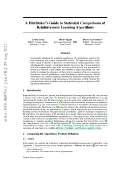 A Hitchhiker's Guide to Statistical Comparisons of Reinforcement
  Learning Algorithms