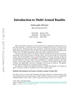 Introduction to Multi-Armed Bandits