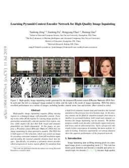 Learning Pyramid-Context Encoder Network for High-Quality Image
  Inpainting