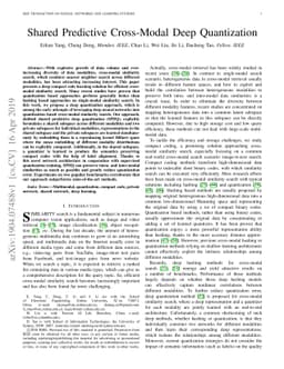 Shared Predictive Cross-Modal Deep Quantization