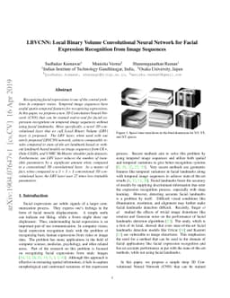 LBVCNN: Local Binary Volume Convolutional Neural Network for Facial
  Expression Recognition from Image Sequences