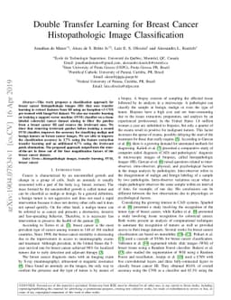 Double Transfer Learning for Breast Cancer Histopathologic Image
  Classification