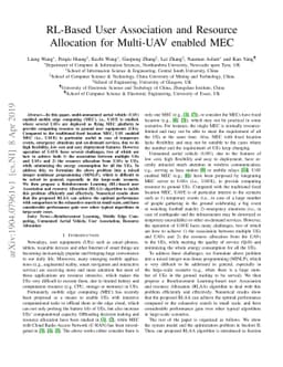 RL-Based User Association and Resource Allocation for Multi-UAV enabled
  MEC