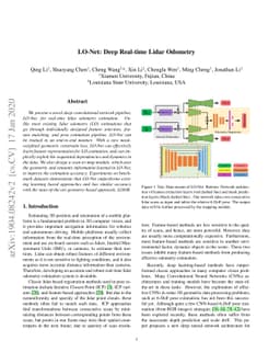 LO-Net: Deep Real-time Lidar Odometry