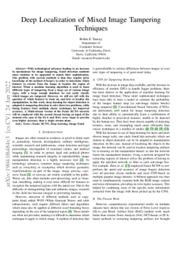 Deep Localization of Mixed Image Tampering Techniques
