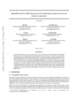 DeepNovoV2: Better de novo peptide sequencing with deep learning