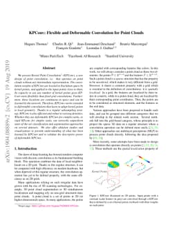 KPConv: Flexible and Deformable Convolution for Point Clouds