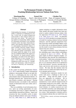 No Permanent Friends or Enemies: Tracking Relationships between Nations
  from News