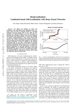 DeepLocalization: Landmark-based Self-Localization with Deep Neural
  Networks