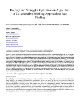 Donkey and Smuggler Optimization Algorithm: A Collaborative Working
  Approach to Path Finding