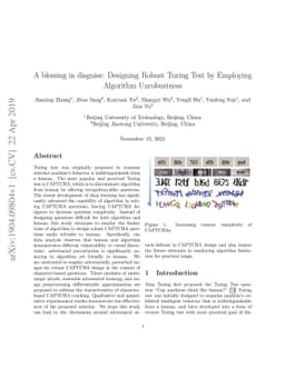 blessing in disguise: Designing Robust Turing Test by Employing
  Algorithm Unrobustness