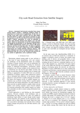 City-scale Road Extraction from Satellite Imagery
