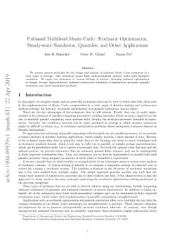 Unbiased Multilevel Monte Carlo: Stochastic Optimization, Steady-state
  Simulation, Quantiles, and Other Applications