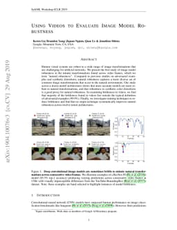 Using Videos to Evaluate Image Model Robustness