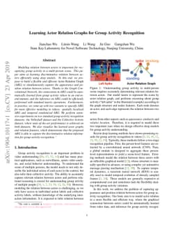 Learning Actor Relation Graphs for Group Activity Recognition