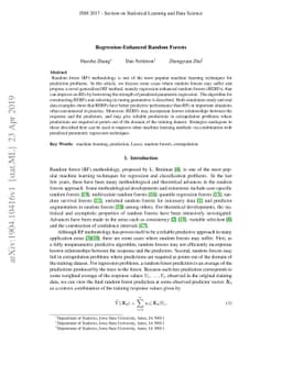 Regression-Enhanced Random Forests