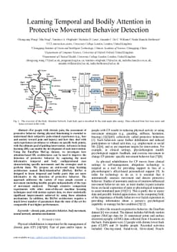 Learning Bodily and Temporal Attention in Protective Movement Behavior
  Detection