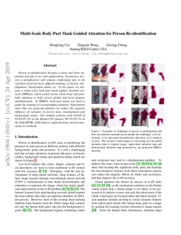 Multi-Scale Body-Part Mask Guided Attention for Person Re-identification