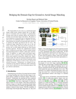 Bridging the Domain Gap for Ground-to-Aerial Image Matching