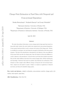 Change Point Estimation in Panel Data with Temporal and Cross-sectional
  Dependence