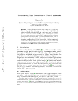 TreeGrad: Transferring Tree Ensembles to Neural Networks