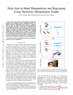 Dual-Arm In-Hand Manipulation and Regrasping Using Dexterous
  Manipulation Graphs
