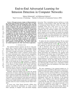 End-to-End Adversarial Learning for Intrusion Detection in Computer
  Networks