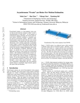 Asynchronous "Events" are Better For Motion Estimation