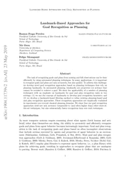 Landmark-Based Approaches for Goal Recognition as Planning