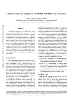 EM-Fusion: Dynamic Object-Level SLAM with Probabilistic Data Association