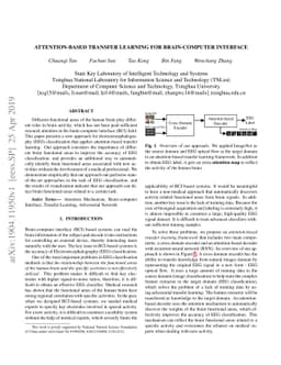 Attention-based Transfer Learning for Brain-computer Interface