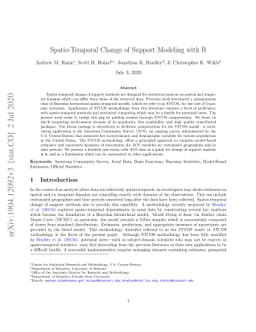 Spatio-Temporal Change of Support Modeling with R