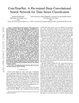ConvTimeNet: A Pre-trained Deep Convolutional Neural Network for Time
  Series Classification