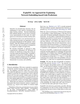 ExplaiNE: An Approach for Explaining Network Embedding-based Link
  Predictions