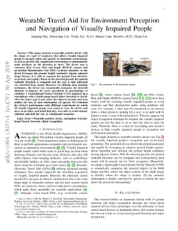 Wearable Travel Aid for Environment Perception and Navigation of
  Visually Impaired People