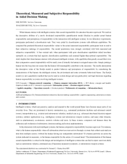 Theoretical, Measured and Subjective Responsibility in Aided Decision
  Making