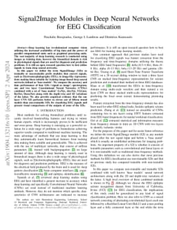 Signal2Image Modules in Deep Neural Networks for EEG Classification