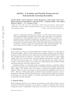 AdaNet: A Scalable and Flexible Framework for Automatically Learning
  Ensembles