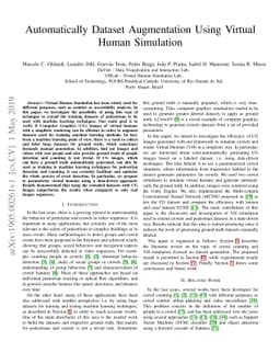 Automatic Dataset Augmentation Using Virtual Human Simulation