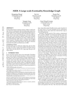 ASER: A Large-scale Eventuality Knowledge Graph